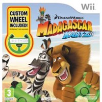 Madagascar: Kartz With Steering Wheel Nintendo Wii Madagascar: Kartz With Steering Wheel Nintendo Wii