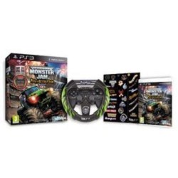 Monster Jam Path of Destruction with Steering Wheel PS3