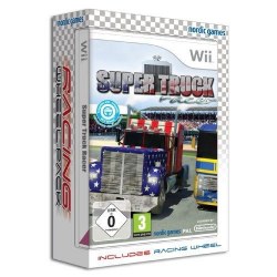 Super Truck Racer with Steering Wheel Nintendo Wii