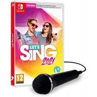 Lets Sing 2021 + 1 Mic Nintendo Switch Lets Sing 2021 + 1 Mic Nintendo Switch