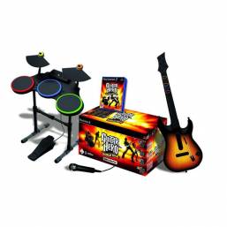 Guitar Hero: World Tour Complete Band Game - Drums + Guitar PS2 Guitar Hero: World Tour Complete Band Game - Drums + Guitar PS2