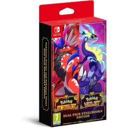 Pokemon Scarlet and Violet Double Pack Steelbook Nintendo Switch Pokemon Scarlet and Violet Double Pack Steelbook Nintendo Switch